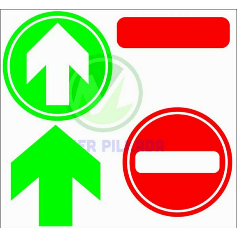 

STIKER VINYL NAIK & TURUN uk.10x10 CM (SEPASANG)
