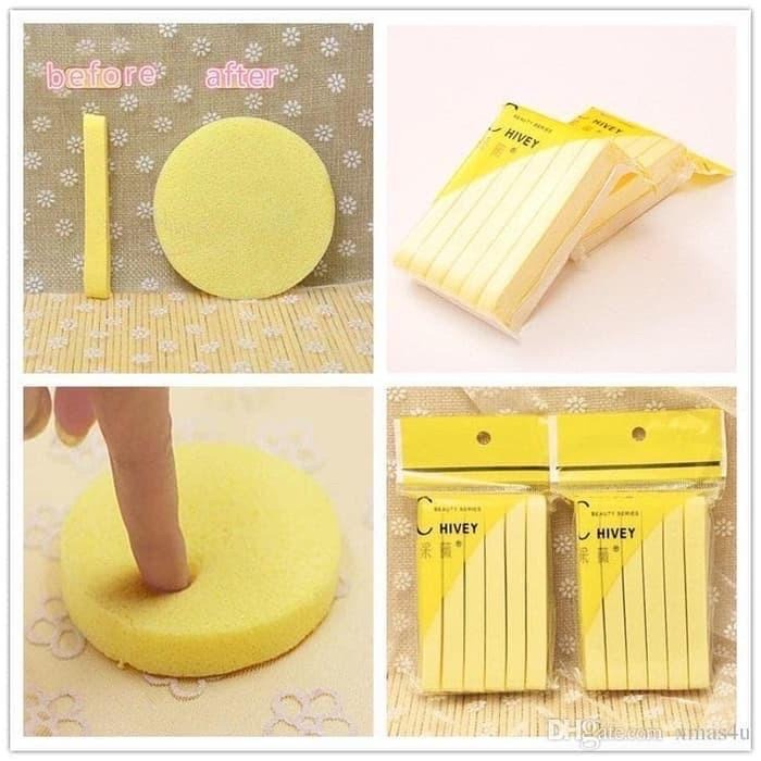 DC - SATUAN FACIAL SPONGE/ SPONS CUCI MUK /  SPONGE STICK/ CLEANSING COMPRESSED SPONGE.