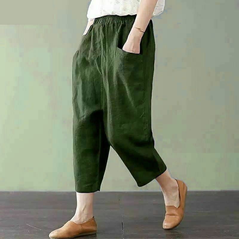 cocha pants/celana kulot kekinian wanita/ukuran XL-XXL-XXXL-4L celana catton tuwill strid