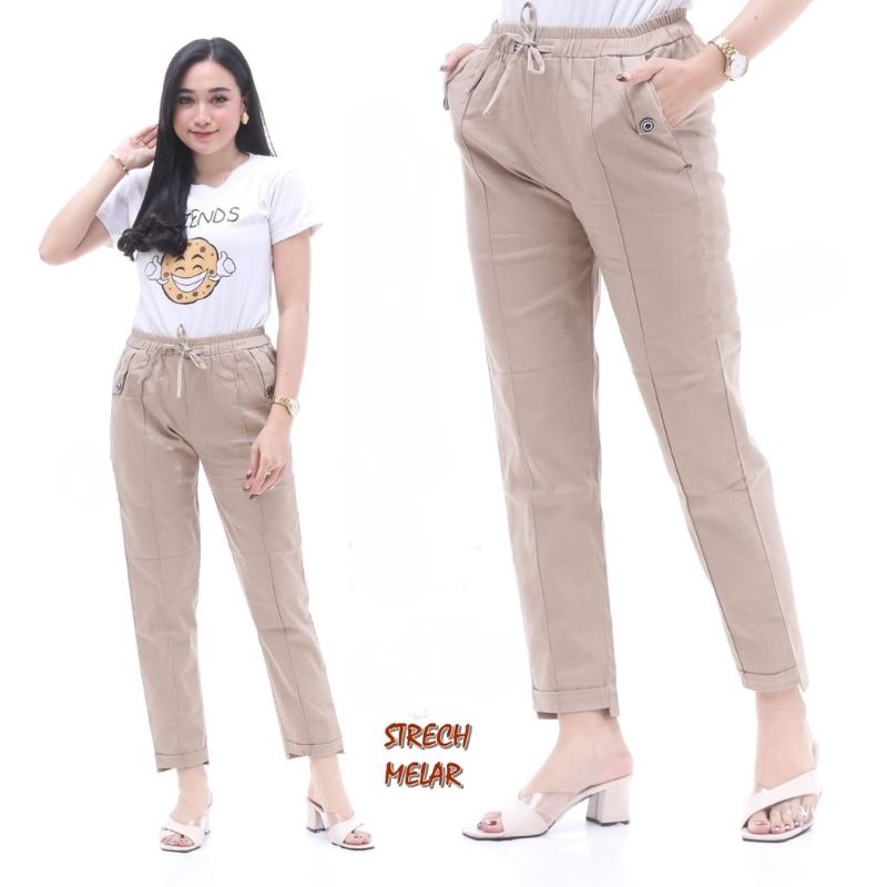 CELANA BAGGY PANTS TWILL COMBET STREAT