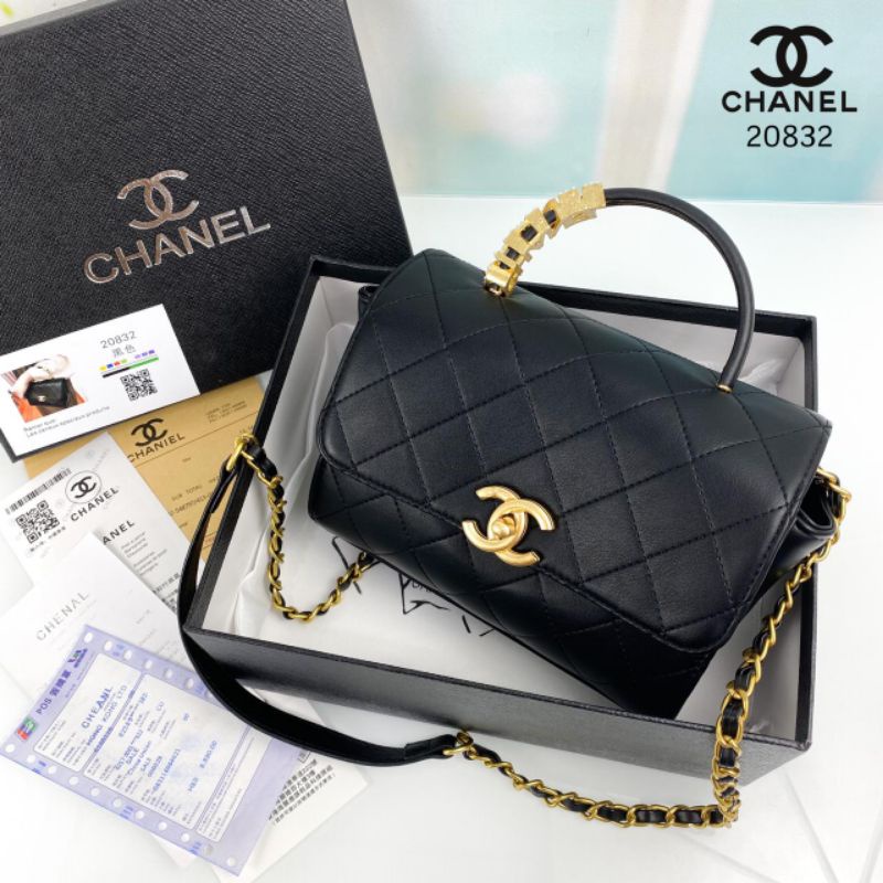 TAS CHANEL Mini Flap Bag with Top Handle #20832