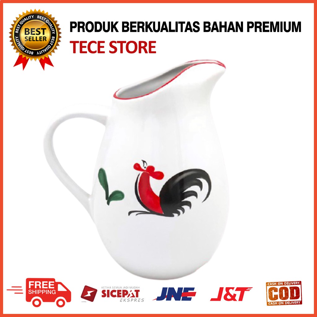 Teko Set Water Jug Ayam Jago Seri 2 Milk Jug Juice Jug KERAMIK KOPIN R2K8 Cangkir Kopi Teh