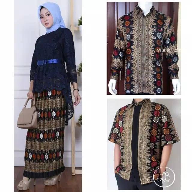ORIGINAL REAL PICT BATIK COUPLE KEBAYA BROKAT KEBAYA KARTINI BRIDESMAID/KEBAYA MODERN