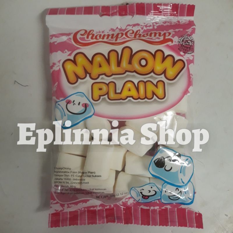 

Chomp Chomp Mallow Plain 60 gr - Marshmallow Polos