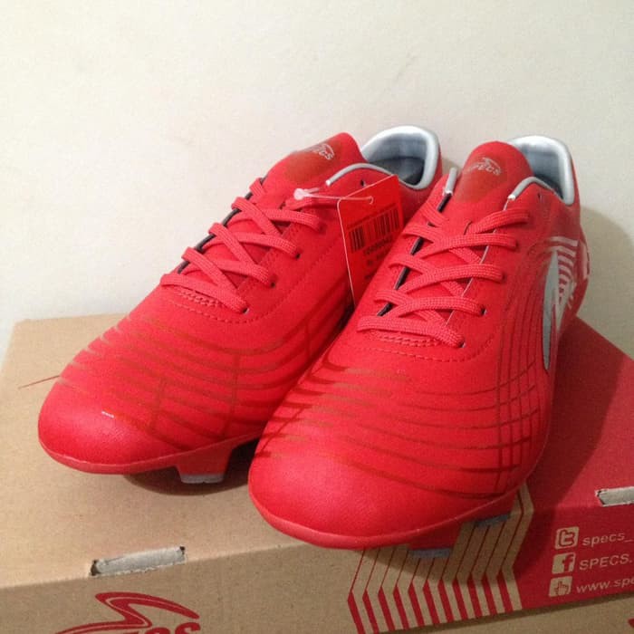 Sepatu Bola Original Specs Accelerator Infinity 19 FG Red Silver