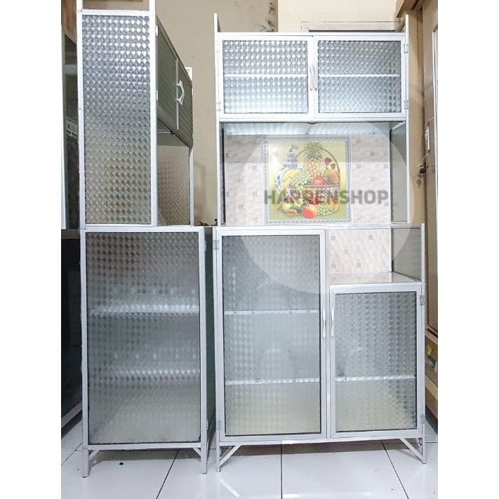 RAK PIRING KERAMIK ALUMINIUM 2 PINTU