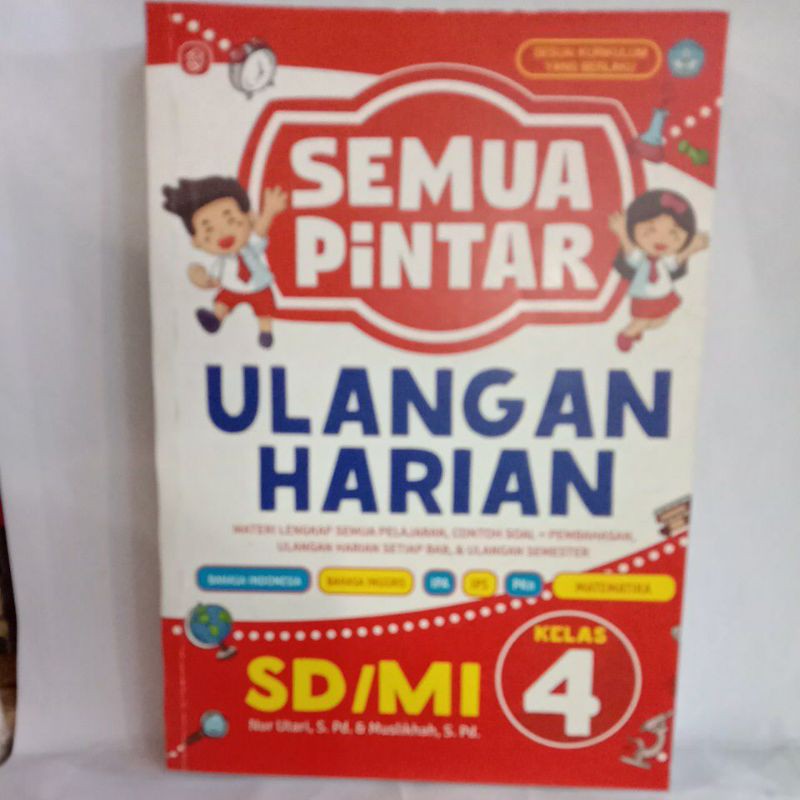 

Buku SEMUA PINTAR ULANGAN HARIAN SD KELAS 4