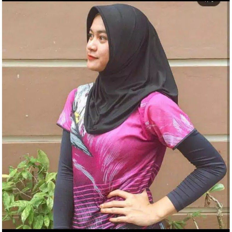 HIJAB SPORT JILBAB INSTAN SPORTY TRAINING KERUDUNG VOLI