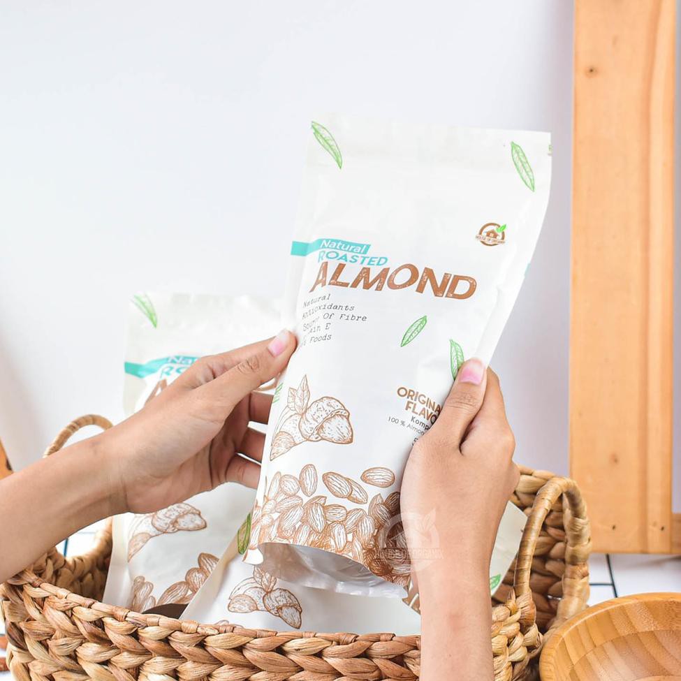 

Barang Bagus Natural Roasted Almond (Panggang) 500 Gr ,.,.,.,.,.,