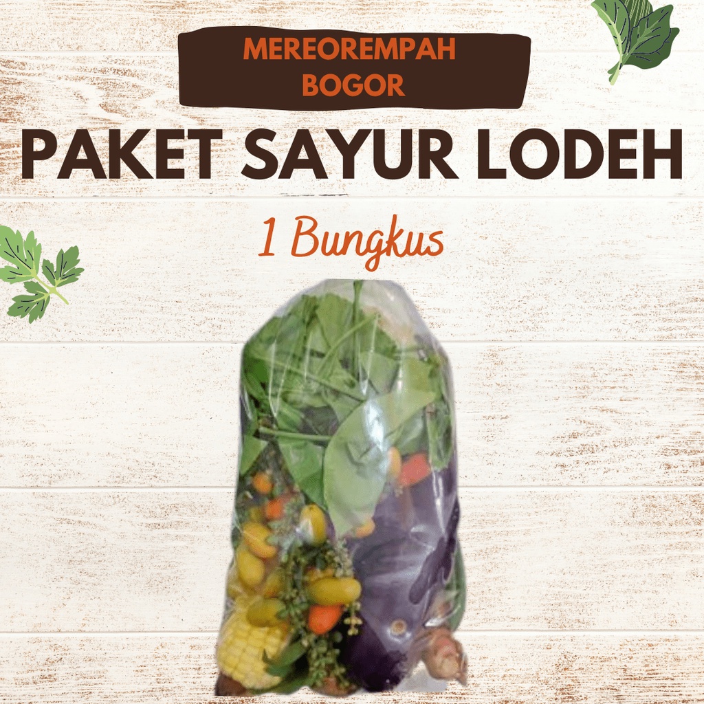 

PAKET SAYUR LODEH WARUNG SAYUR CIOMAS BOGOR