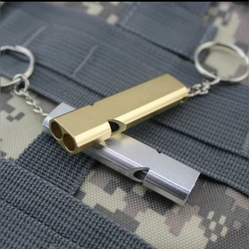 PELUIT ULTRASONIC MELATIH BURUNG | GANTUNGAN KUNCI PELUIT SURVIVAL EMERGENCY WHISTLE KEYCHAIN |
