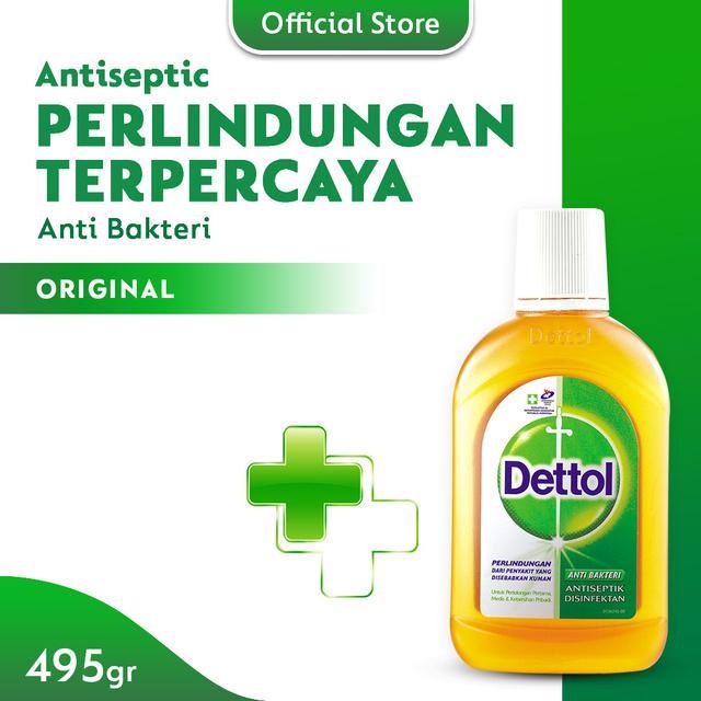 Dettol Antiseptic Liquid 495 ml - Cairan Antiseptik