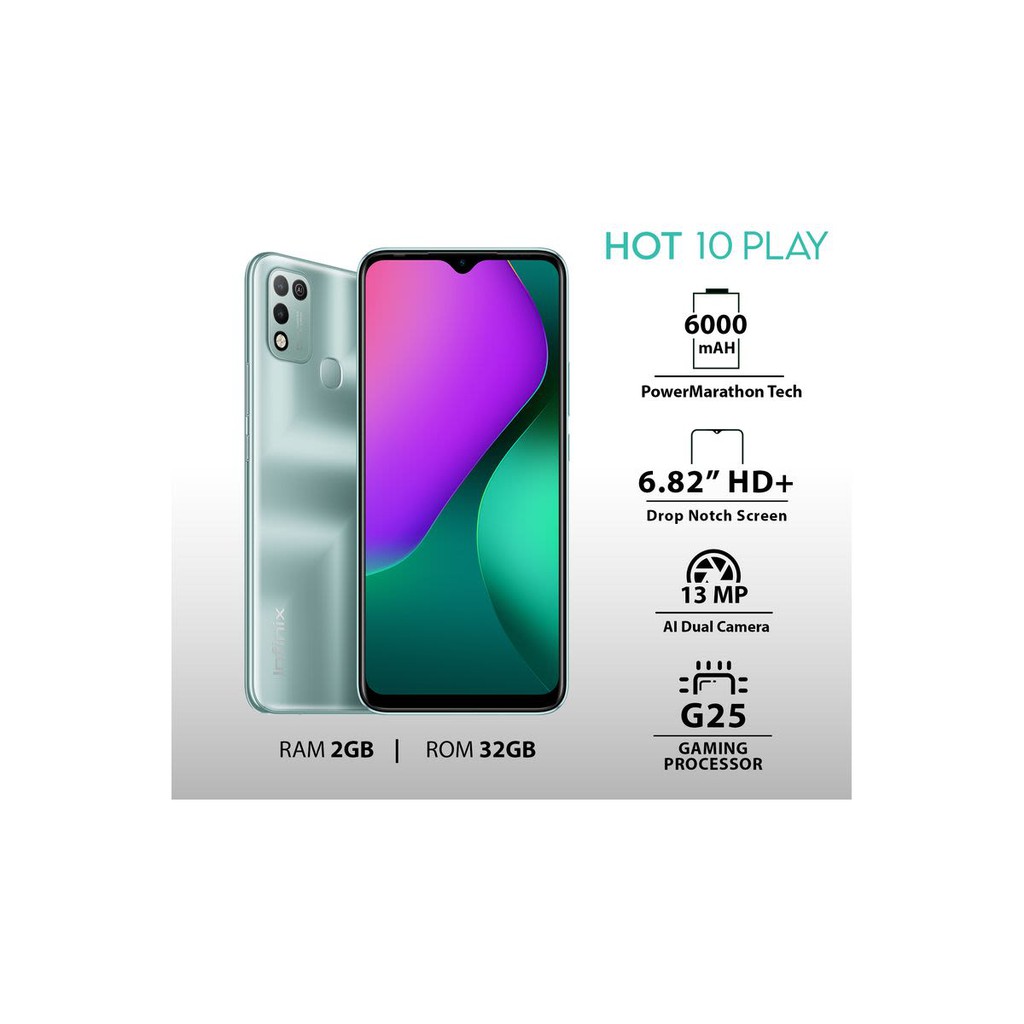 INFINIX HOT 10  RAM 4/64GB ~ 4/128GB