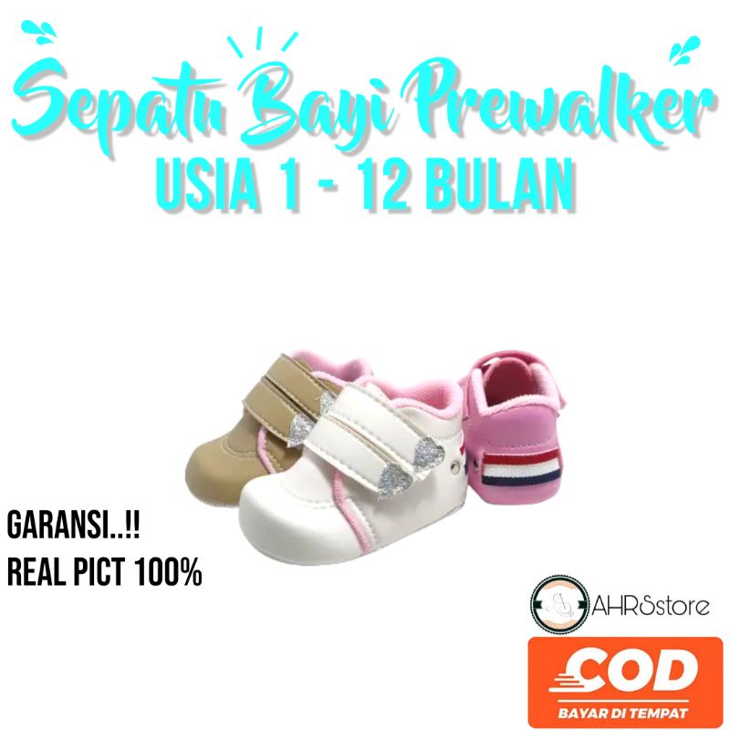 Sepatu Bayi Prewalker 0 12 Bulan Murah / Sepatu Baby Laki Laki Dan Perempuan Terbaru Anak Bayi Merangkak Cewek Cowok Cod Murah