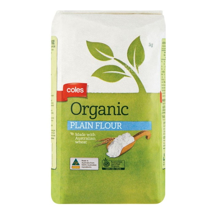 

BISA COD Coles Organic Wholemeal Flour 1kg