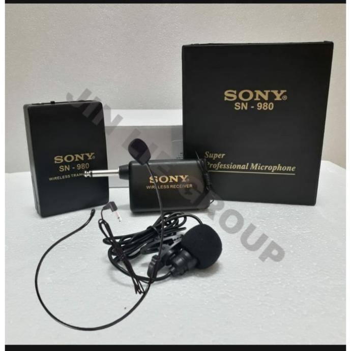 Mic Wireless Sony Bando Jepit Headset Microphone Wireless Bando