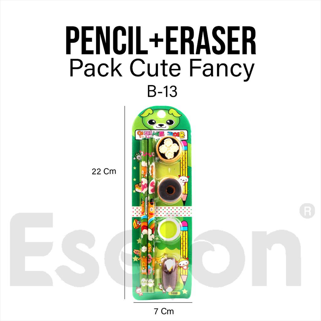 

1set Pensil + penghapus fancy B13 / Pensil penghapus bentuk