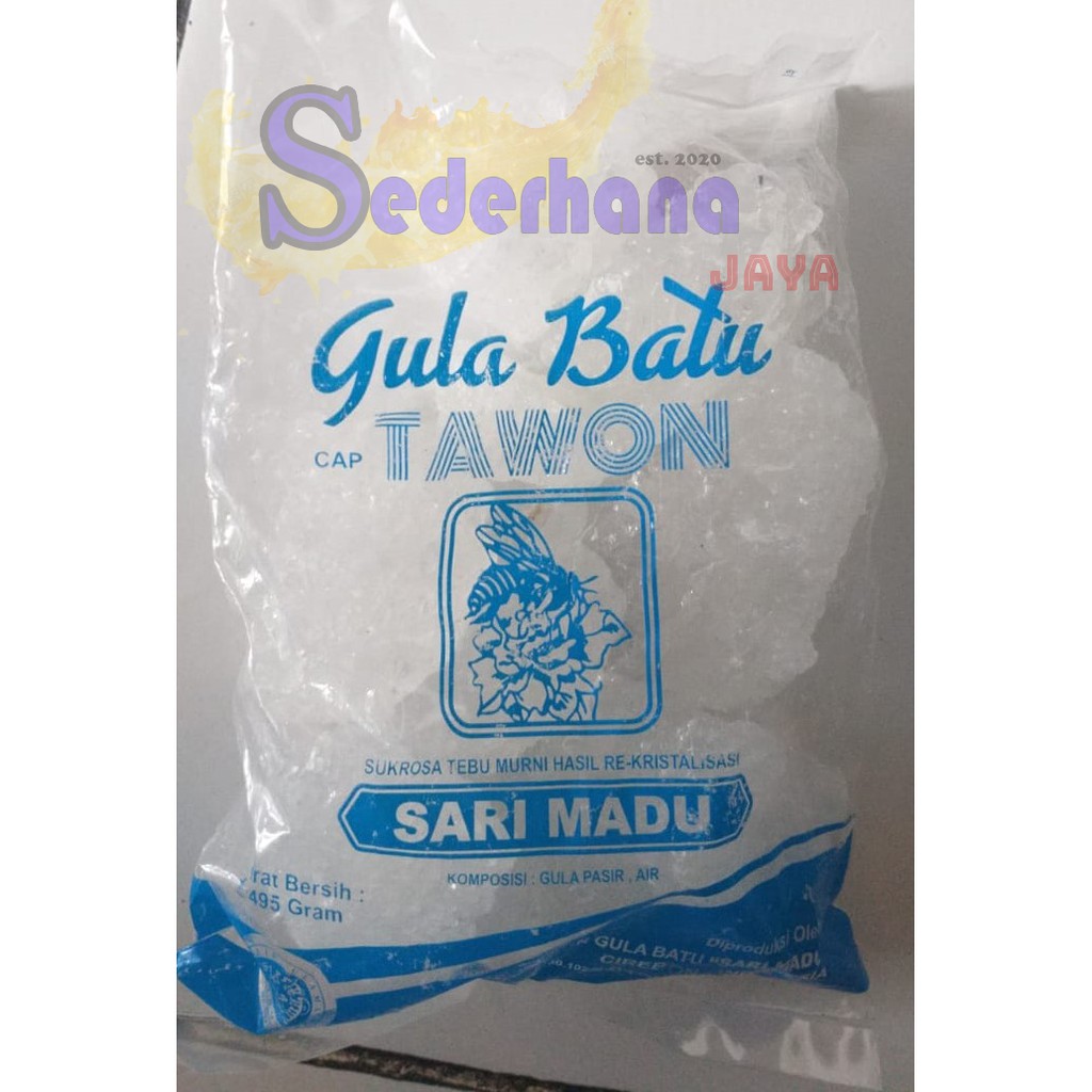 

Gula batu/Gula batu kasar/gula batu Bongkahan kemasan cap Tawon