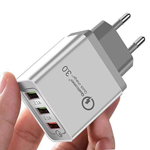 CHARGER USB 3 PORT 2.4A 18W QC3.0 usb fast quick charge