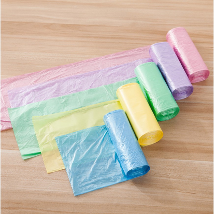 Kantong Plastik Sampah Rumah Tangga Ramah Lingkungan Trash Bag Warna 45x50 cm Isi 100 Pcs