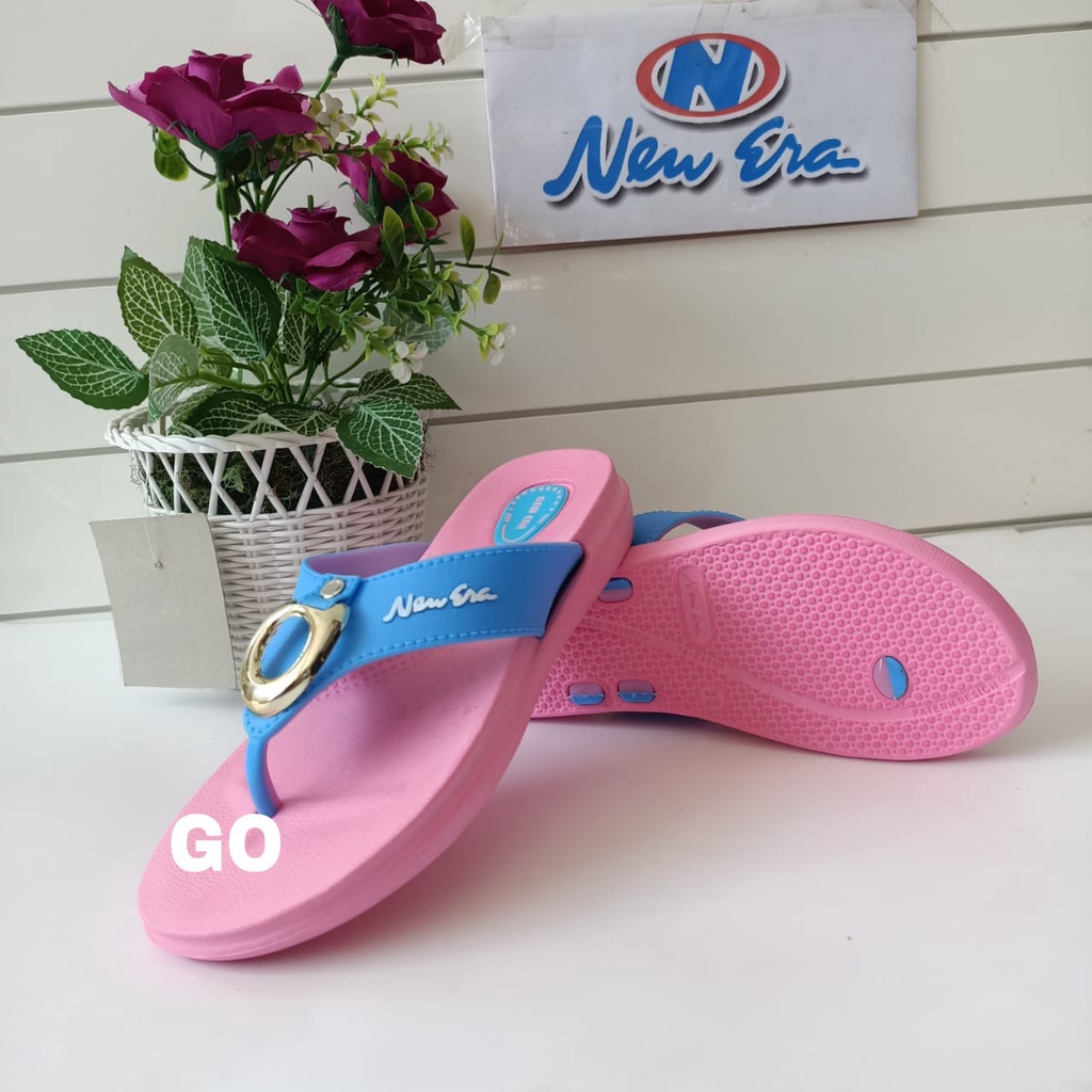 gos NEW ERA TG E 5111 Sandal  Sandal Jepit Karet Perempuan Sendal Casual Sehari-hari Anti Slip