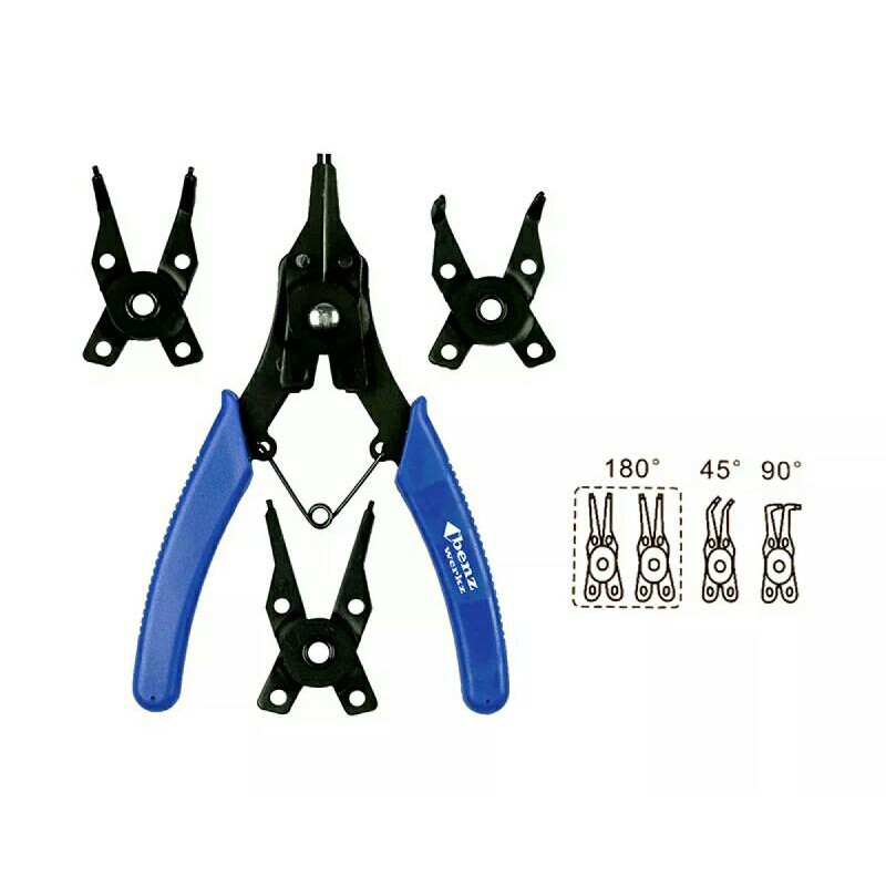 Benz Tang Snap Ring Set 4 Pc Murah / Tang Sepi Sepy Set 6 Inch / Alat Pasang Ring / Snap Ring Pliers