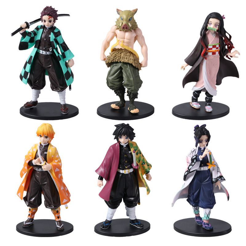 Mainan Action Figure Model Anime Demon Slayer Kamado Tanjirou Nezuko Untuk Koleksi