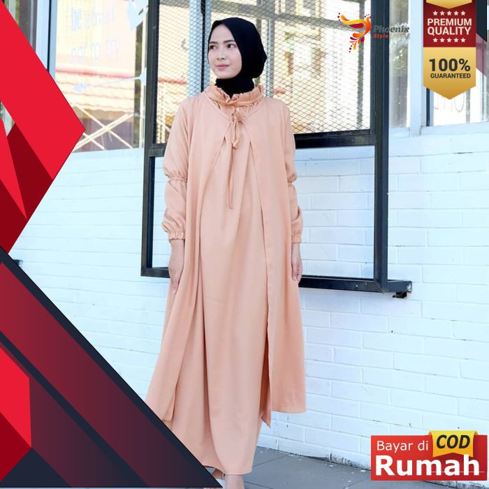 SET 2IN1 SIA BAJU PAKAIAN WANITA MUSLIM FASHION MUSLIMAH TERBARU