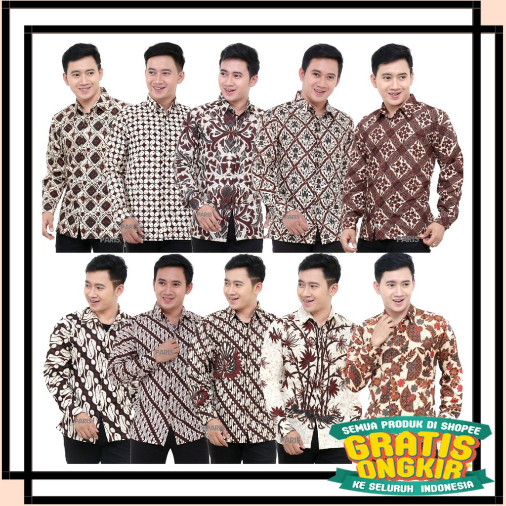 SOLO KERIS FULL BROKAT RUFFLE BENANG RAJA TENUN / BATIK KALONGAN | KEMEJA BATIK KANTOR UNGGUL