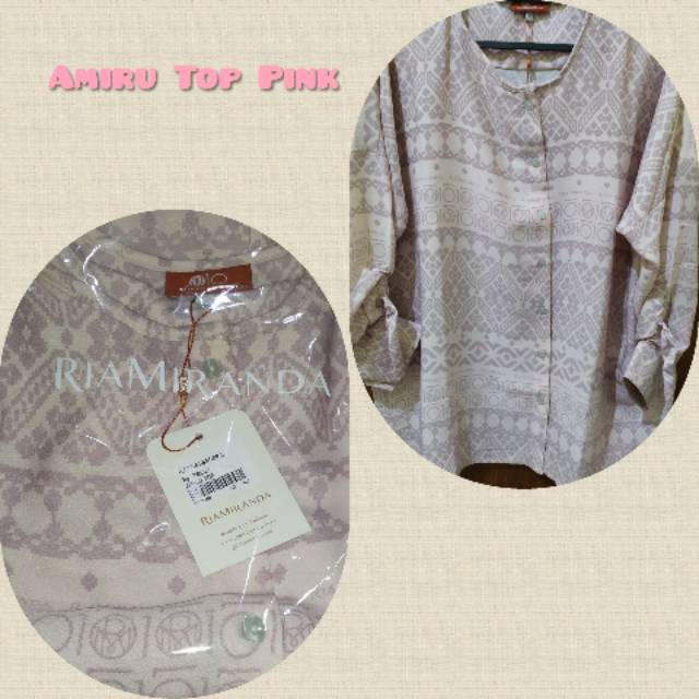 New Ria Miranda Amiru Top.. Pink & Green