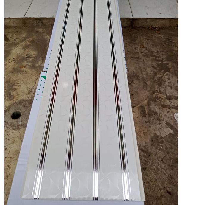 Skip Aja Plafon Pvc Garis Silver GN 2005 #TREND