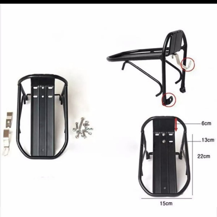 Rak Panier depan Panier front bag aluminium alloy