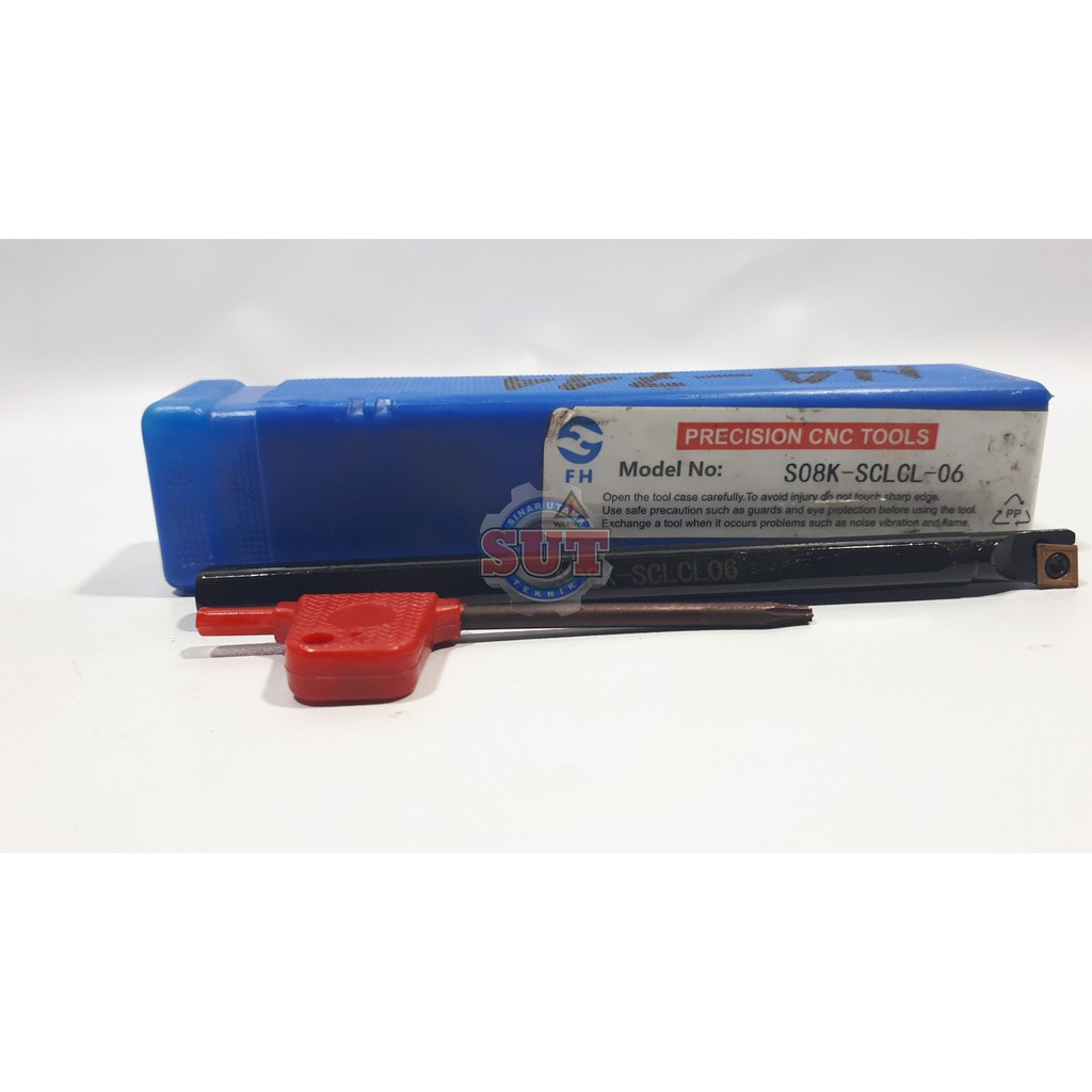 Holder S08 SCLCR 06 Pisau Bubut Dalam Insert CCMT 06 Bekas Mata Widia