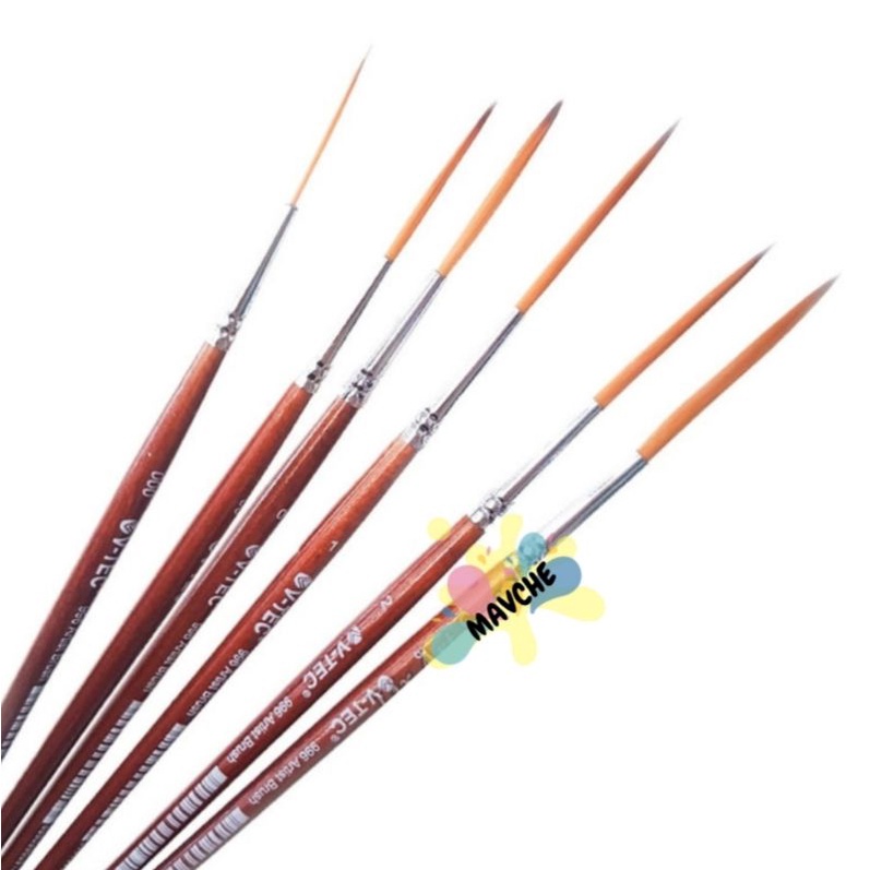 

V-TEC LINER BRUSH VT-996 SET ISI 6 / VTEC KUAS LUKIS LINER RUNCING