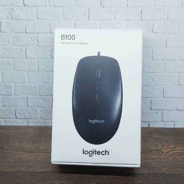 Mouse usb logitech b100 original resmi