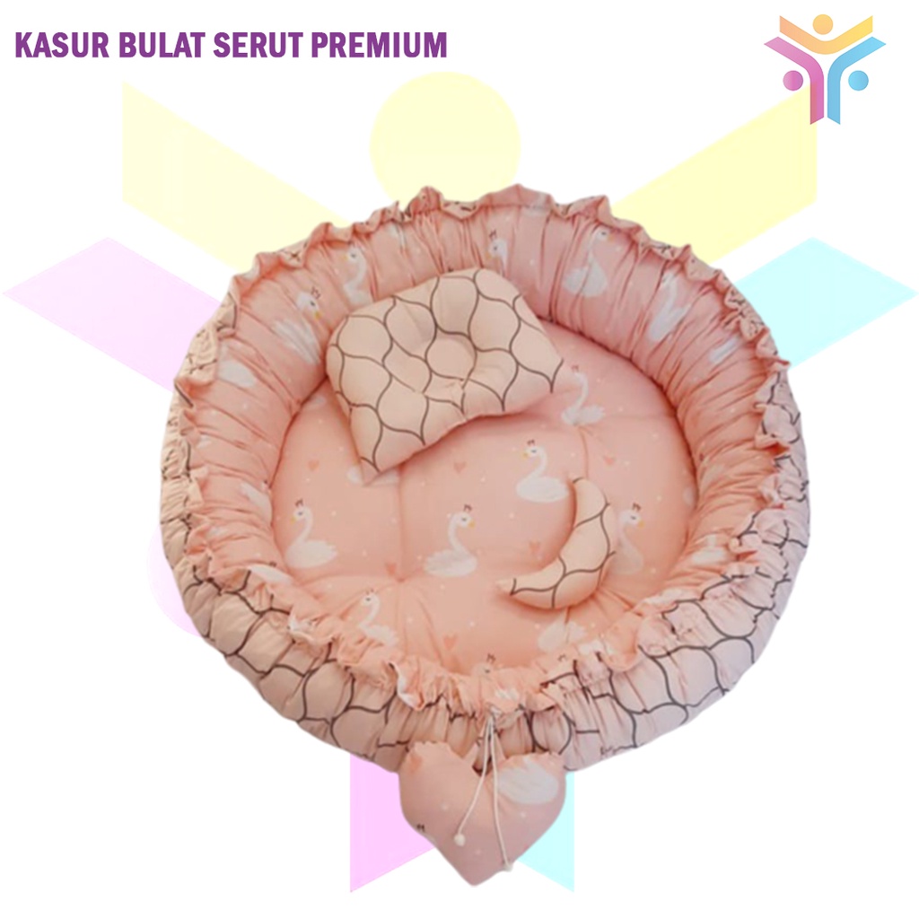 7 || READY Round babynest full beddingset circle baby nest bulat kado lahiran murah terbaik