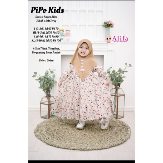 Pipo syari kids warna coksu