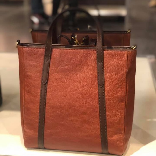 TAS FOSSIL Sydney Convertible Backpack Handbags Brandy Brown Original
