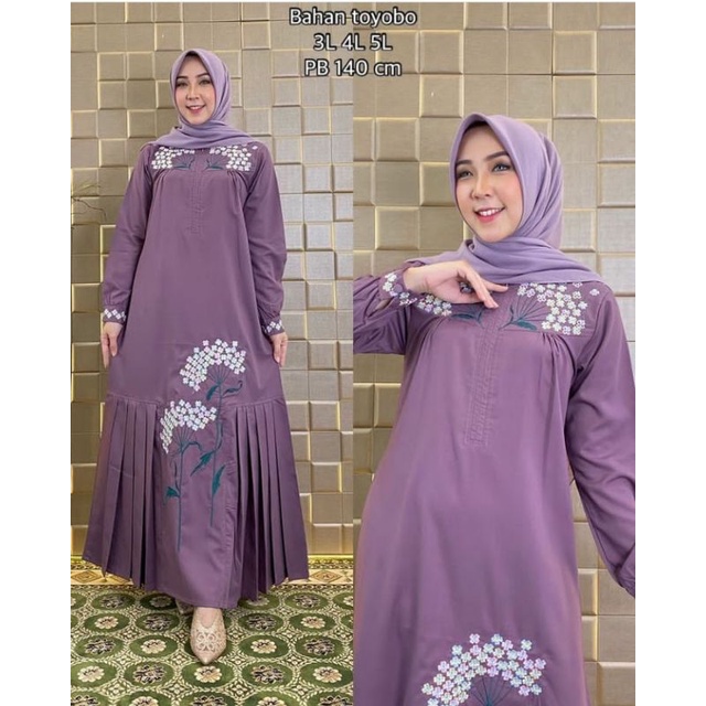 GAMIS JUMBO MODEL TERBARU//3L,4L,5L//GAMIS KATUN TOYOBO//GAMIS PREMIUM//GAMIS MURAH//GAMIS TERKINI//