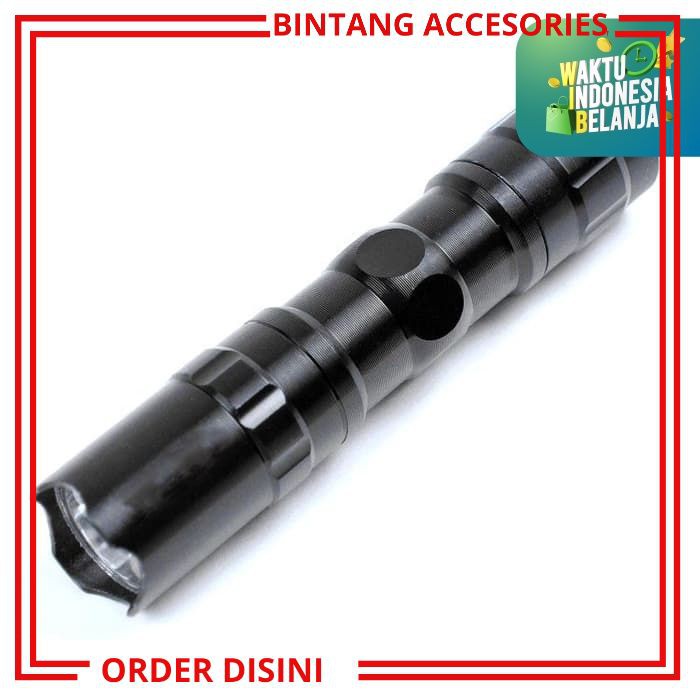 W812 PAKET SENTER POLISI SENTER LED BATRE CAS LAMPU SENTER LAMPU BATRE SENTER ANTI AIR LAMPU CAMPING