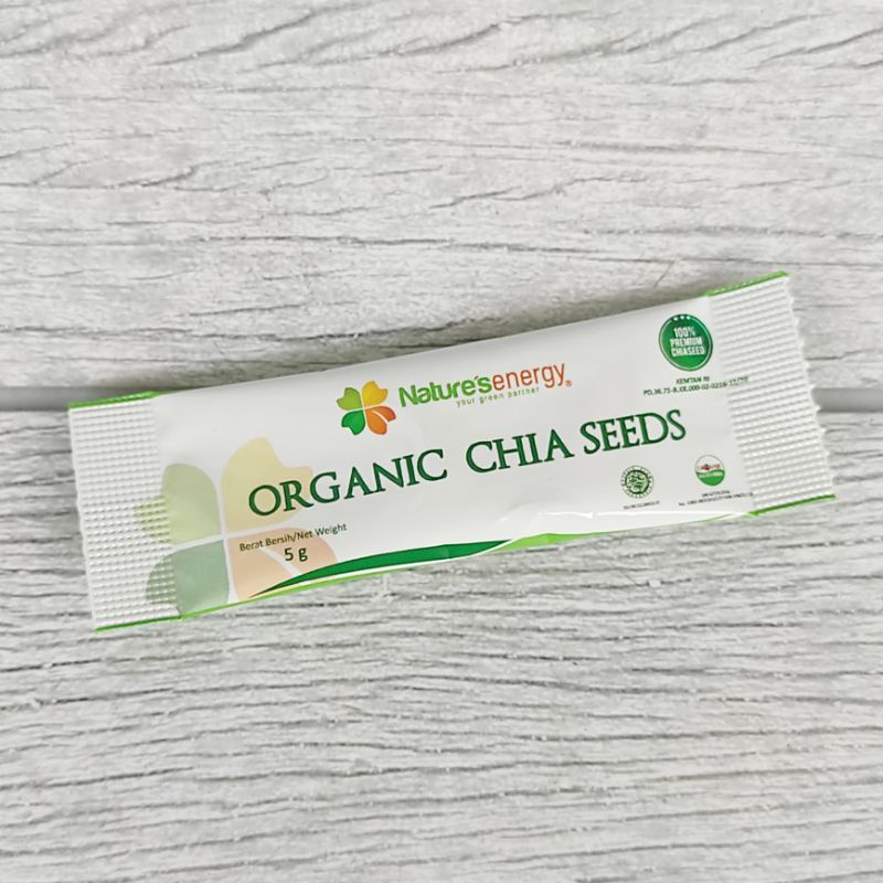 

Natures Energy Organic Chia Seeds 1 Sachet 5g