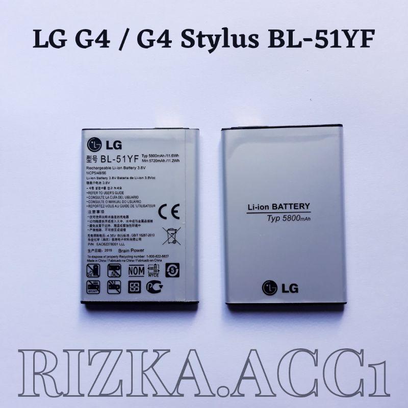 Baterai Batre Hp LG G4 / G4 Stylus BL-51YF BL51YF Original Battery Batere Hp