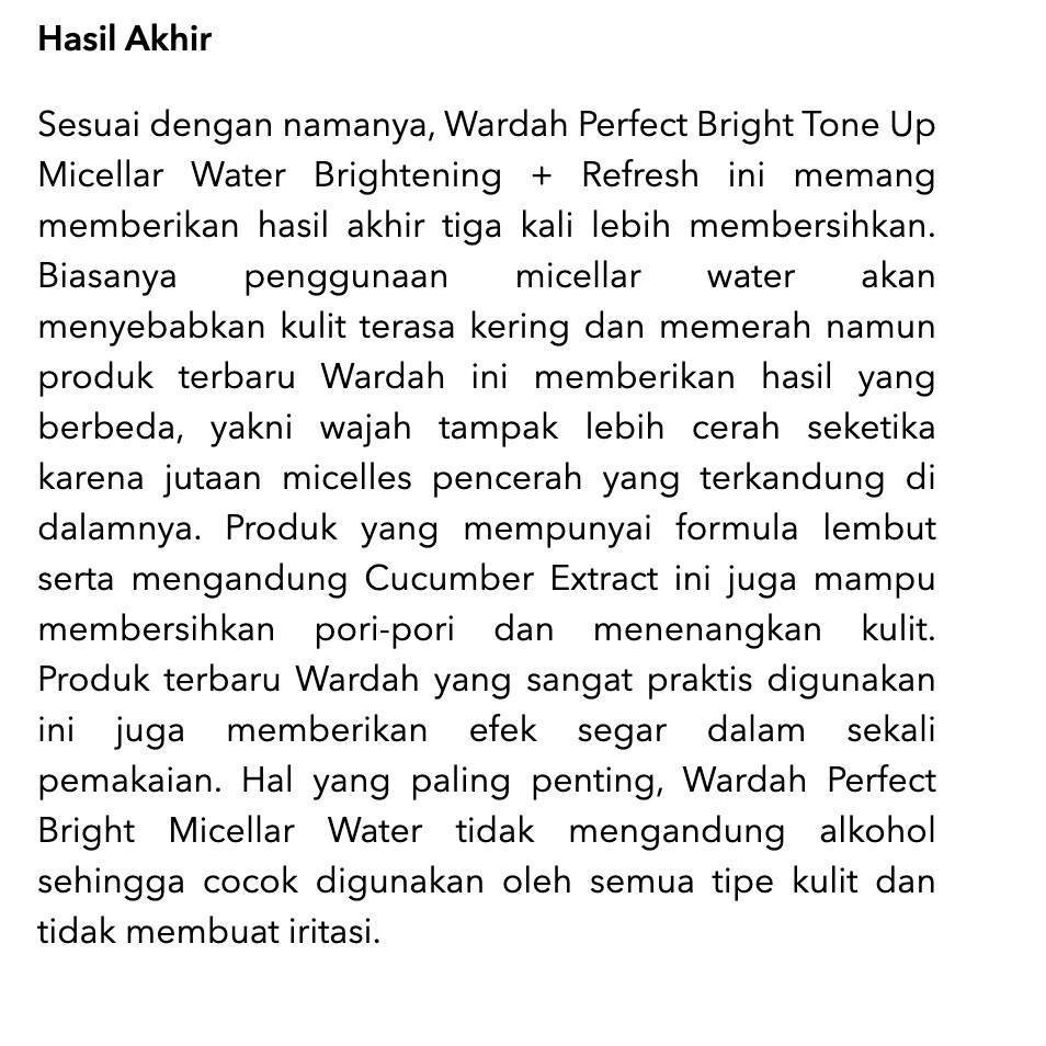 Wardah Micellar Water 100ML