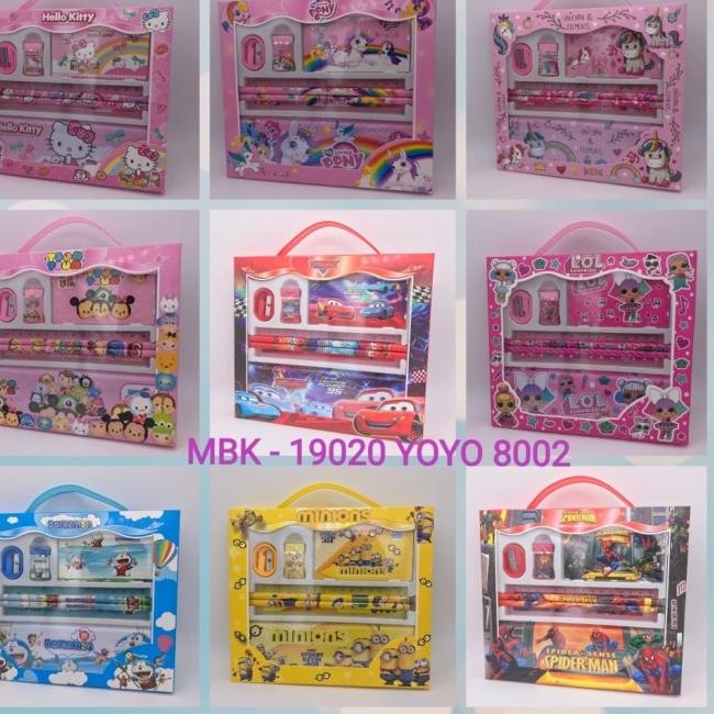 

○ ATK Set /Studyset /Kotak Pensil Set Karakter 8008 ♚