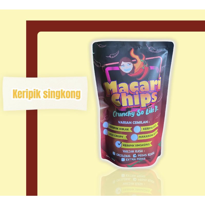 

KERIPIK SINGKONG!! MACARI CHIPS! KRIIUUKK