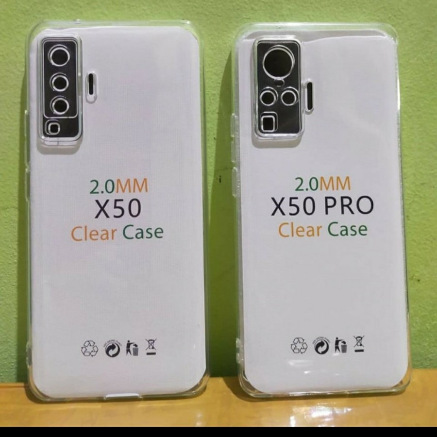 Clear Case Bening Vivo X50 X50 Pro X60 X60 Pro HD Premium Transparan 2MM