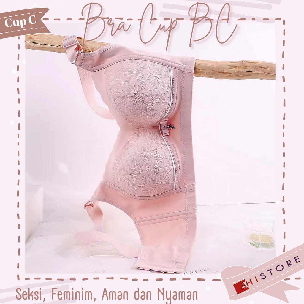 [HI] Bra BH Fashion Wanita Cup 3/4BC Bra wanita Premium BH Busa Tipis Tanpa Kawat Sangat Nyaman A88