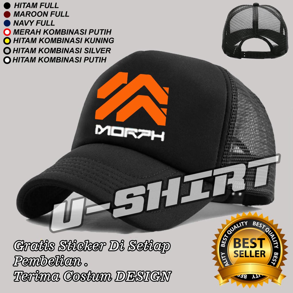 Topi Trucker Jaring TEAM MORPH Murah Keren pria&wanita U-SHIRT