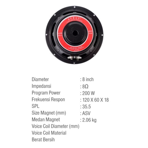 Audax AX - 8050 WPB8