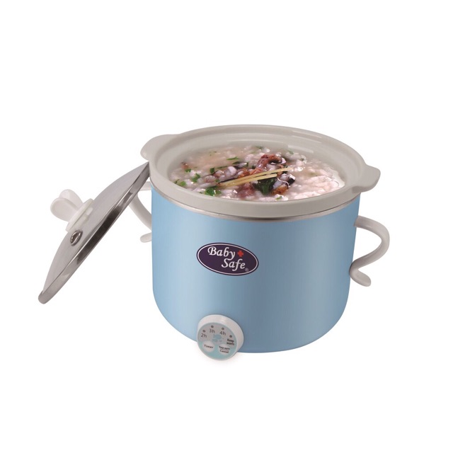 Baby safe digital slow cooker lb007 0.8 liter - alat masak mpasi bayi